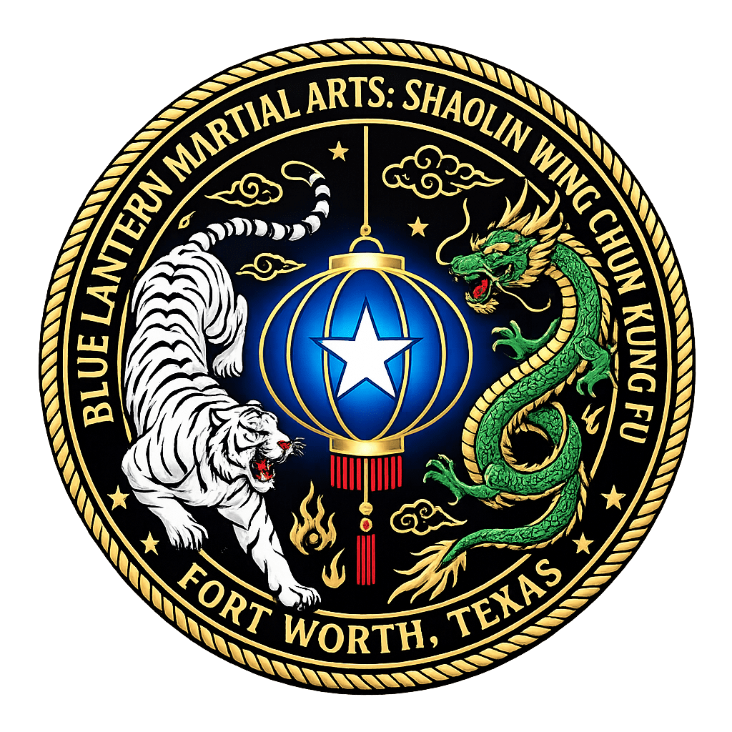 white tiger, green dragon blue lantern with Lone Star